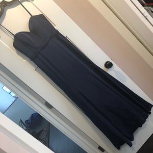 Dave and Johnny Navy Blue Prom Dress
